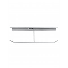 Двойной держатель для туалетной бумаги с полкой WONZON & WOGHAND ECLIPSE, Хром (WW-9156)