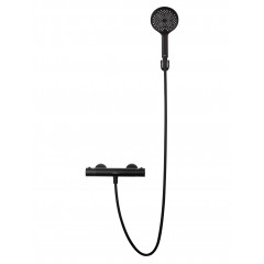 Смеситель для душа с термостатом WONZON & WOGHAND INN 3, Черный матовый (WW-B2065-A-MB)