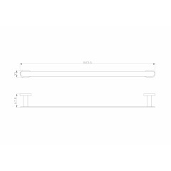 Вешалка для полотенец WONZON & WOGHAND FIRST, Хром (WW-8412)