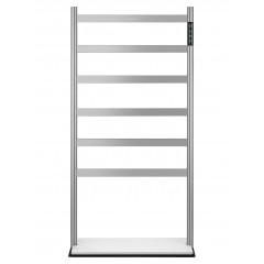 Полотенцесушитель электрический напольный WONZON & WOGHAND ESSEN, Брашированный никель (WW-A406-BR)