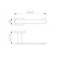 Держатель для туалетной бумаги без крышки WONZON & WOGHAND FIRST, Хром (WW-8416)
