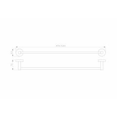 Вешалка для полотенец WONZON & WOGHAND EASY, Хром (WW-8112)