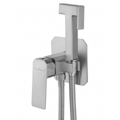 Смеситель с гигиеническим душем встраиваемый WONZON & WOGHAND DIAMOND, Брашированный никель (WW-88829011-BN)