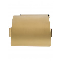 Держатель для туалетной бумаги с крышкой WONZON & WOGHAND LOTTE, Брашированное золото (WW-8326-BG)