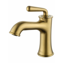 Смеситель для раковины WONZON & WOGHAND STEAM, Брашированное золото (WW-88139008-BG)