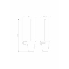 Туалетный ершик в комплекте WONZON & WOGHAND FIRST, Глянцевое золото (WW-8429-LG)