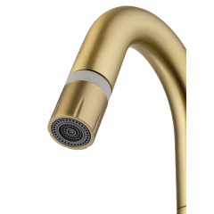 Смеситель для раковины с выдвижным изливом WONZON & WOGHAND, Брашированное золото (WW-FE01L212-BG)