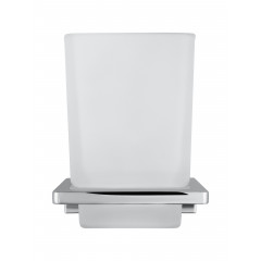 Стакан для зубных щеток с держателем WONZON & WOGHAND ECLIPSE, Хром (WW-9121-CR)