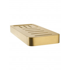Мыльница с держателем WONZON & WOGHAND LOTTE, Брашированное золото (WW-8332-BG)