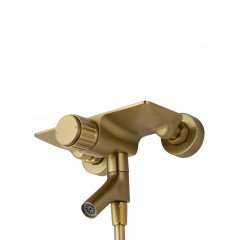 Смеситель для ванны с душем WONZON & WOGHAND CLICK, Брашированное золото (WW-FE05L221- BG)