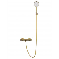 Смеситель для душа с термостатом WONZON & WOGHAND INN 5, Брашированное золото (WW-B2005-A-BG)