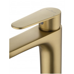 Смеситель для раковины WONZON & WOGHAND ALFA, Брашированное золото (WW-A40202-BG)