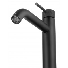 Смеситель для раковины высокий WONZON & WOGHAND, Черный матовый (WW-H1062-MB)