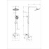 Душевая система с термостатом WONZON & WOGHAND INN 4, Черный матовый (WW-B3047-A1-MB)