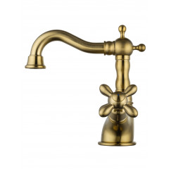Смеситель для раковины WONZON & WOGHAND RETRO, Брашированное золото (WW-88139020-BG)