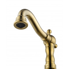 Смеситель для раковины WONZON & WOGHAND RETRO, Брашированное золото (WW-88139020-BG)