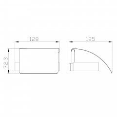 Держатель для туалетной бумаги с крышкой WONZON & WOGHAND LOTTE, Хром (WW-8326)