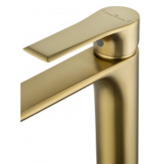 Смеситель для раковины высокий WONZON & WOGHAND BRILLIANT, Брашированное золото (WW-88019079-BG)