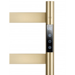 Полотенцесушитель электрический напольный WONZON & WOGHAND ESSEN, Брашированное золото (WW-A406-BG)