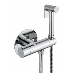 Смеситель с гигиеническим душем и термостатом встраиваемый WONZON & WOGHAND, Хром (WW-88819902-CR)