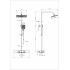 Душевая система WONZON & WOGHAND Shelf, Брашированное золото (WW-B3552-BG)