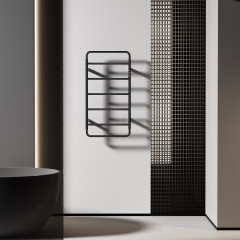 Полотенцесушитель электрический WONZON & WOGHAND WISMAR, Черный (WW-AL202-MB)