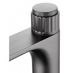 Смеситель для раковины WONZON & WOGHAND CLICK, Темный графит (WW-A40412-BGG)