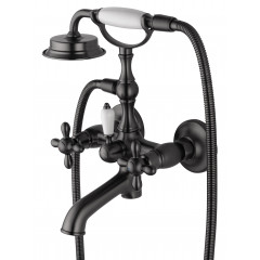 Смеситель для ванны с душем WONZON & WOGHAND RETRO, Темный графит (WW-88639020-BGM)