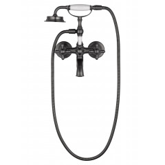 Смеситель для ванны с душем WONZON & WOGHAND RETRO, Темный графит (WW-88639020-BGM)