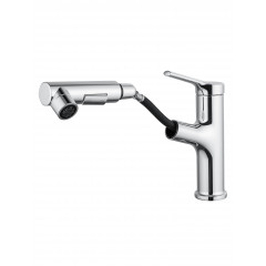 Смеситель для раковины с выдвижным изливом WONZON & WOGHAND, Хром (WW-A40862-CR)