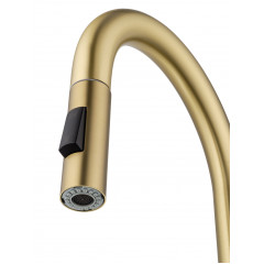 Смеситель для кухни с выдвижным изливом WONZON & WOGHAND, Брашированное золото (WW-A20782-BG)