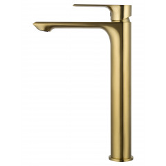 Смеситель для раковины высокий WONZON & WOGHAND BRILLIANT, Брашированное золото (WW-88019079-BG)