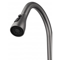 Смеситель для кухни с выдвижным изливом WONZON & WOGHAND, Темный графит (WW-AE54123-BGG)