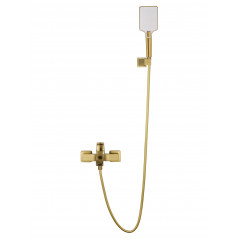 Смеситель для ванны с душем WONZON & WOGHAND FLEX, Брашированное золото (WW-88037072-BG)