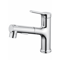 Смеситель для раковины с выдвижным изливом WONZON & WOGHAND, Хром (WW-A40862-CR)