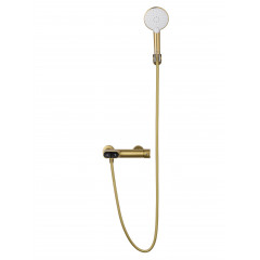 Смеситель для душа с встроенным изливом WONZON & WOGHAND MUSE Corno, Брашированное золото (WW-A30902-BG)