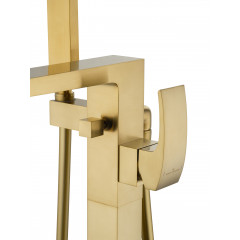 Смеситель для ванны напольного монтажа WONZON & WOGHAND FIT, Брашированное золото (WW-88649009- BG)