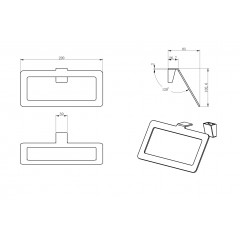 Кольцо для полотенец WONZON & WOGHAND ECLIPSE, Темный графит (WW-V2201-GM)