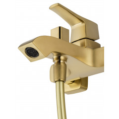 Смеситель для ванны с душем WONZON & WOGHAND FLEX, Брашированное золото (WW-88037072-BG)