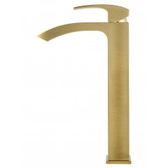 Смеситель для раковины высокий WONZON & WOGHAND FIT, Брашированное золото (WW-88239009- BG)