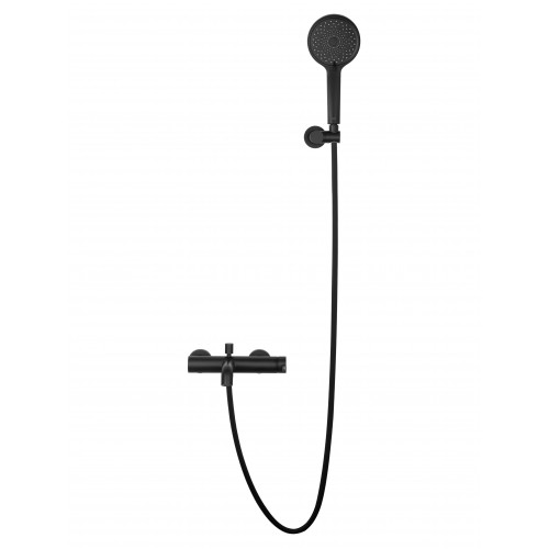 Смеситель для ванны с душем WONZON & WOGHAND STICK, Черный матовый (WW-88639017-MB)