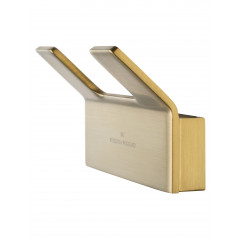 Двойной крючок для ванной WONZON & WOGHAND LOTTE, Брашированное золото (WW-8325-BG)