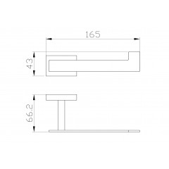 Держатель для туалетной бумаги без крышки WONZON & WOGHAND FLAT, Хром (WW-9716)