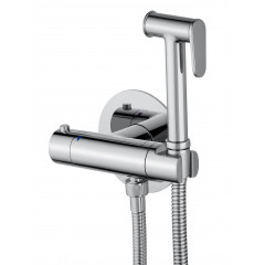 Смеситель с гигиеническим душем и термостатом встраиваемый WONZON & WOGHAND, Хром (WW-88819902-CR)