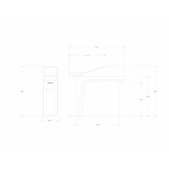 Смеситель для раковины WONZON & WOGHAND, Черный матовый (WW-XH-013-MB)