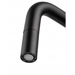 Смеситель для кухни с выдвижным изливом WONZON & WOGHAND, Черный матовый (WW-6018-MB)