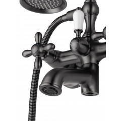 Смеситель для ванны с душем WONZON & WOGHAND RETRO, Темный графит (WW-88639020-BGM)