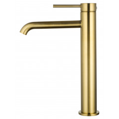 Смеситель для раковины высокий WONZON & WOGHAND STICK, Брашированное золото (WW-88239017- BG)