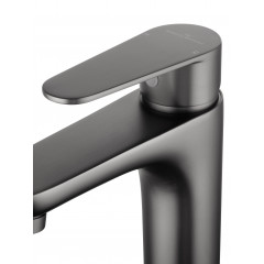 Смеситель для раковины высокий WONZON & WOGHAND ALFA, Темный графит (WW-A40232-BGG)