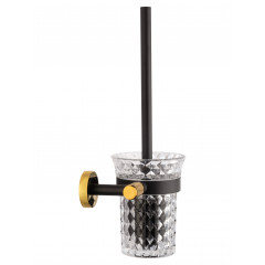 Туалетный ершик в комплекте WONZON & WOGHAND MAJESTIC, Черный/Золото (WW-9229)